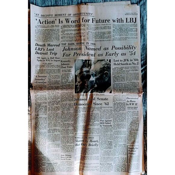 PRESIDENT SLAIN News papers from November 23,25,,26,27 1963 KENNEDY ASS. - Picture 9 of 14